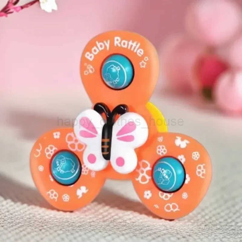 Suction Cup Spinner Toy 3PCS Windmill Animal Hand Spinning Toys Sensory Toys for Baby Toddlers Birthday Gift Bath ToysXJ241207