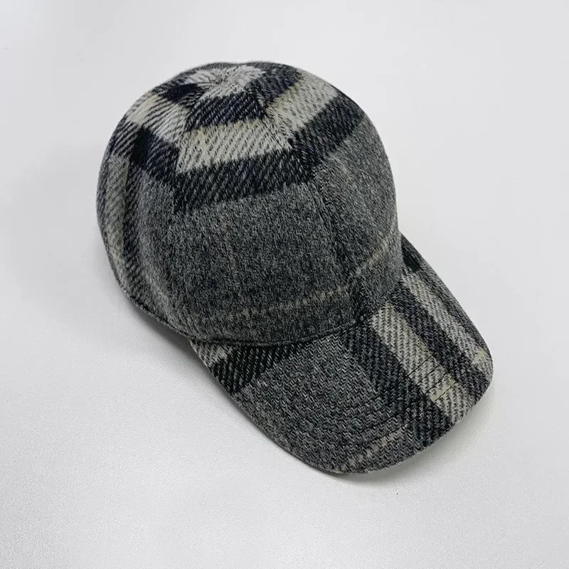baseball cap Nordic autumn and winter wool INS blogs same wool warm and fashionable casual sun hat 241206