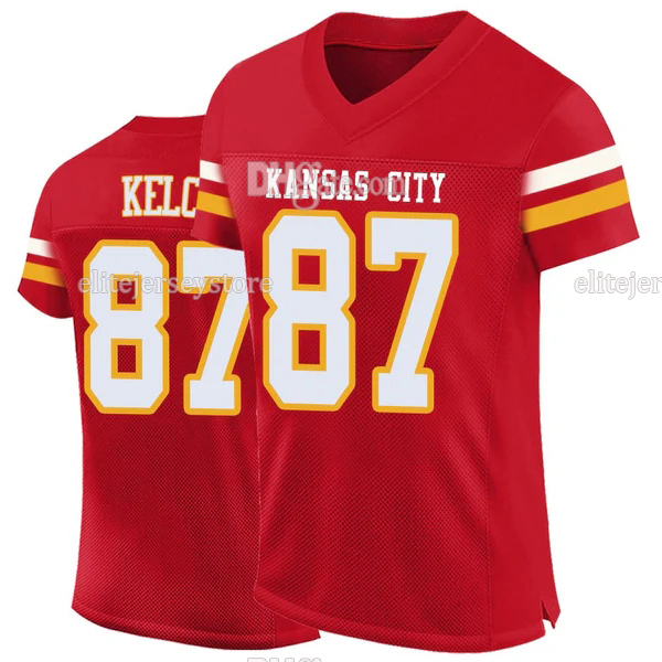 15 Patrick Mahomes 87 Travis Kelce 95 Chris Jones 2024 25 Football Jersey 10 Isiah Pacheco 32 Nick Bolton Creed Humphrey Derrick Thomas Football Jerse