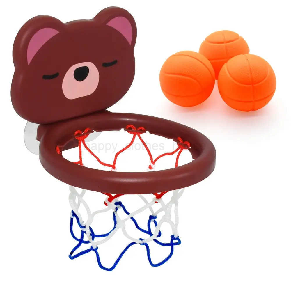 A Suit Of Childrens Toy Mini Cute Little Bear Basketball Bathroom Bath Toys Shoot At The Basket Games In The PoolXJ241207