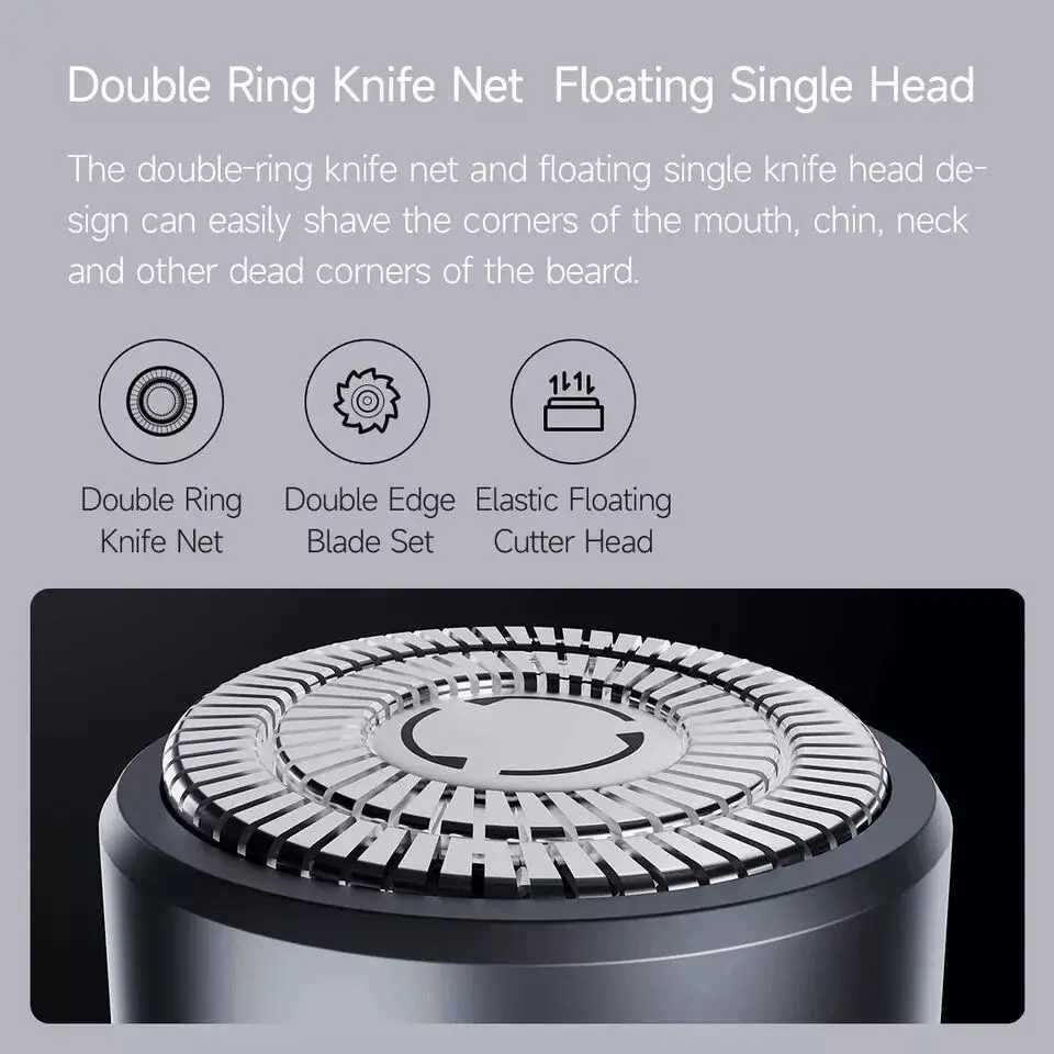 Youpin ShowSee Smart Sensor Shaver Mini Body Stong Power IPX7 Waterproof Wireless Electric Beard Razor Men Shaving MachineXJ241207