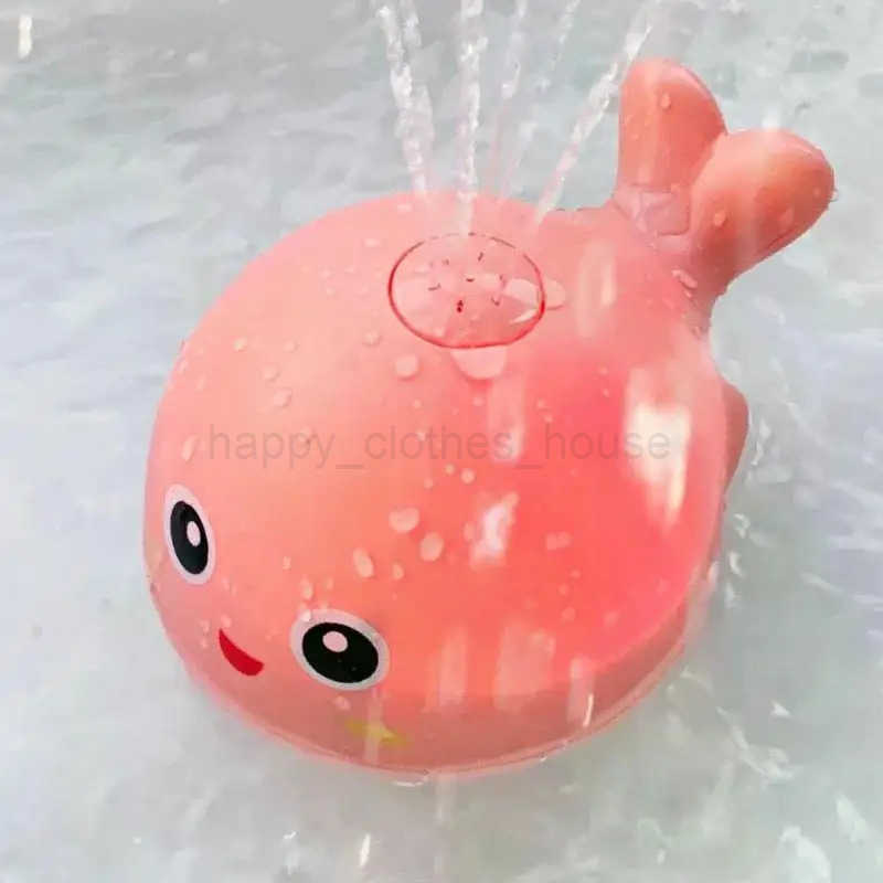 Baby Bath Toys Spray Water Shower Bathing Toys for Kids Electric Whale Bath Ball with Light Music LED Light Toys Bathtub ToyXJ241452