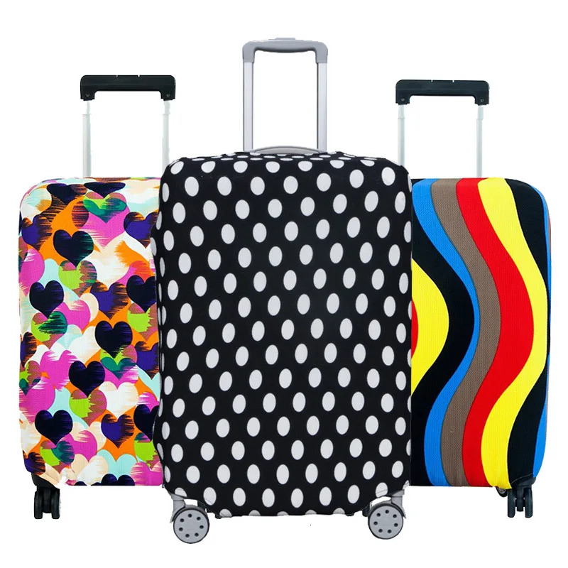 Fashion luggage compartment lid with high elasticity geometric heart-shaped luggage compartment lid dust cover 18-32 inch luggage basic accessories 24