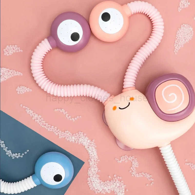 Bath Toys Water Game Snail Spraying Faucet Shower Electric Water Spray Toy For Baby Bathtime Bathroom Kids ToysXJ241207
