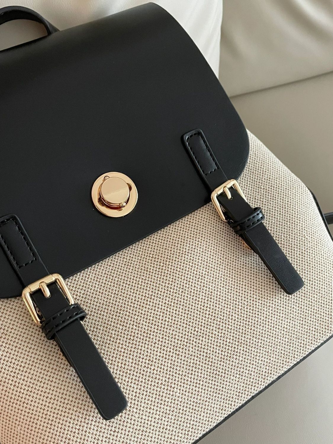 Leisure Versatile Backpack Summer New Fashion Commuting Shoulder Bag Simple Canvas Designer Bag