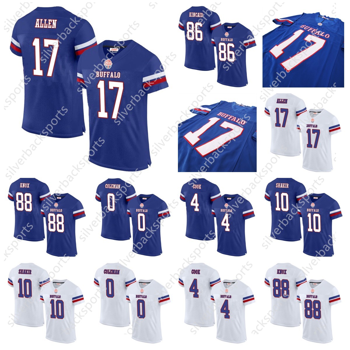 Men/Youth Hot Sale Jerseys 0 Dalton Kincaid Allen Damar Ham Dawson Knox Jim Kelly James Cook Khalil Shakir Terrel Bernar Football Jersey