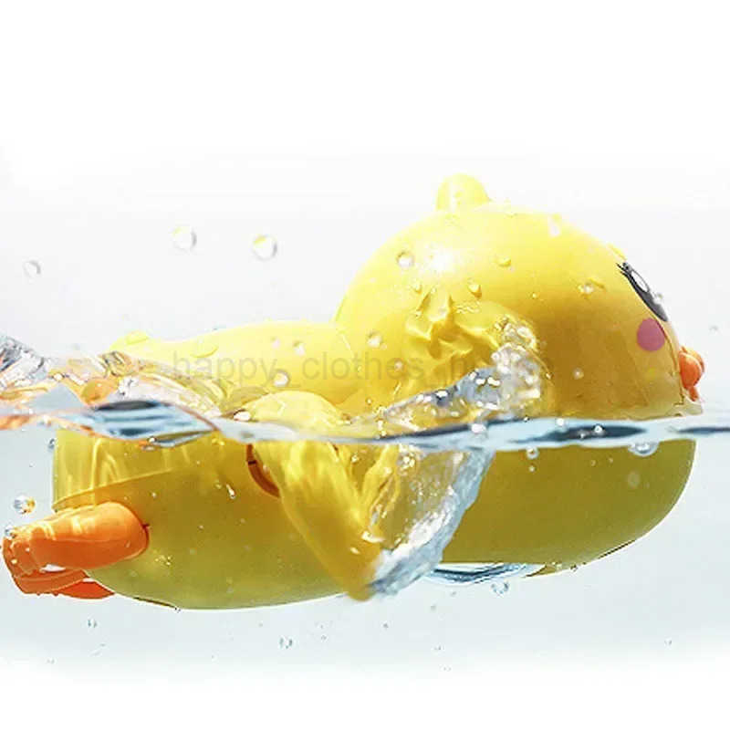 Bath Toys Cute Swimming Duck Bath Toys for Toddlers 1-3 Floating Wind Up Toys for Boy Girl New Born Baby Bathtub Toddler ToyXJ241207