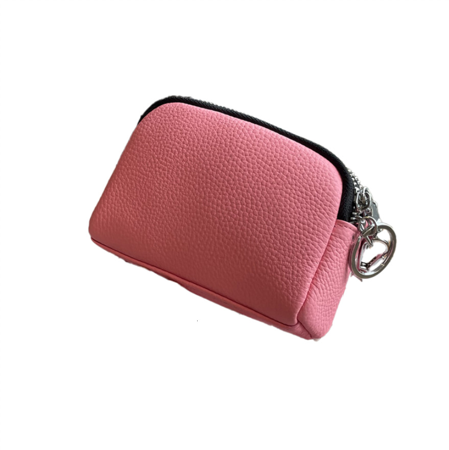 2025S Designer Portable Large Capacity Double Leather Zero Wallet Minimalist Exquisite Women Bag Zipper Handbag