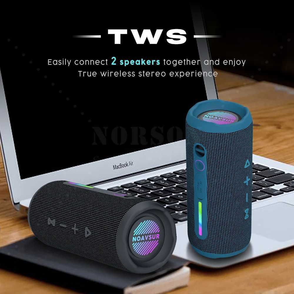 2024 Mini Bocinas New LED Parlantes Speaker Box Ultra Low Bass 30W Outdoor Caixa De Som Waterproof Wireless Altavoz wireless connections Speaker X2412