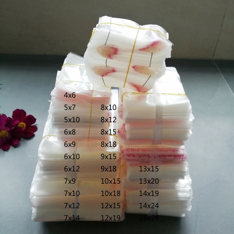 500pcs transparent bags for packaging self-adhesive transparent Opp bags fiberglass self sealing bags gift bags 241206