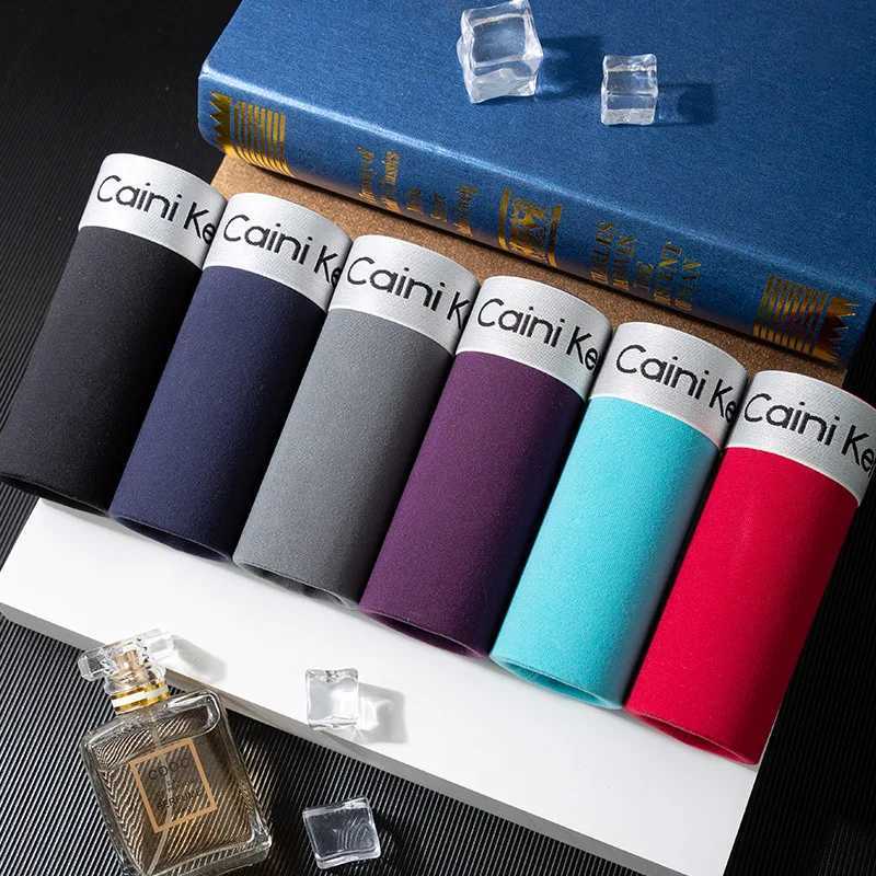 4-piece/bulk mens underwear fashion boxer solid color sexy mens boxing shorts comfortable breathable buttocks lifting mens underwear X241207