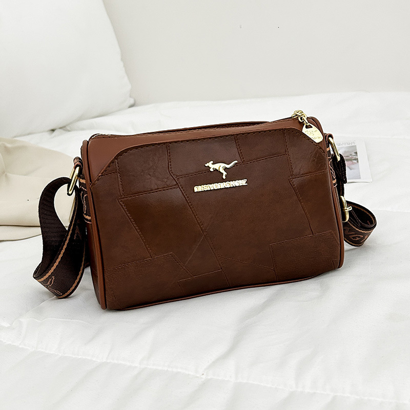 New High-quality Soft PU Leather Women's Shoulder Bag Women's Crossbody Bag Fashionable Trend European And American Retro Designer Crossbody