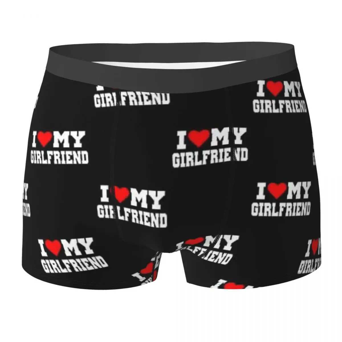 Boxer underwear shorts I love my girlfriend underwear mens comfortable underwear gift for boyfriend X241207