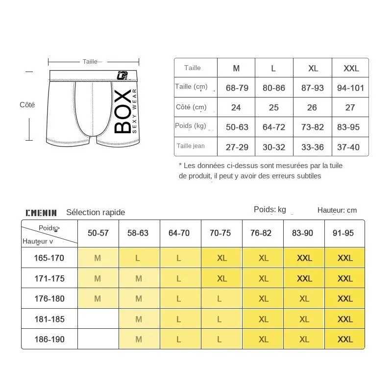 4 pieces of mens underwear Boxer horses cotton mens breathable underwear mens underwear soft boxing underwear X241207