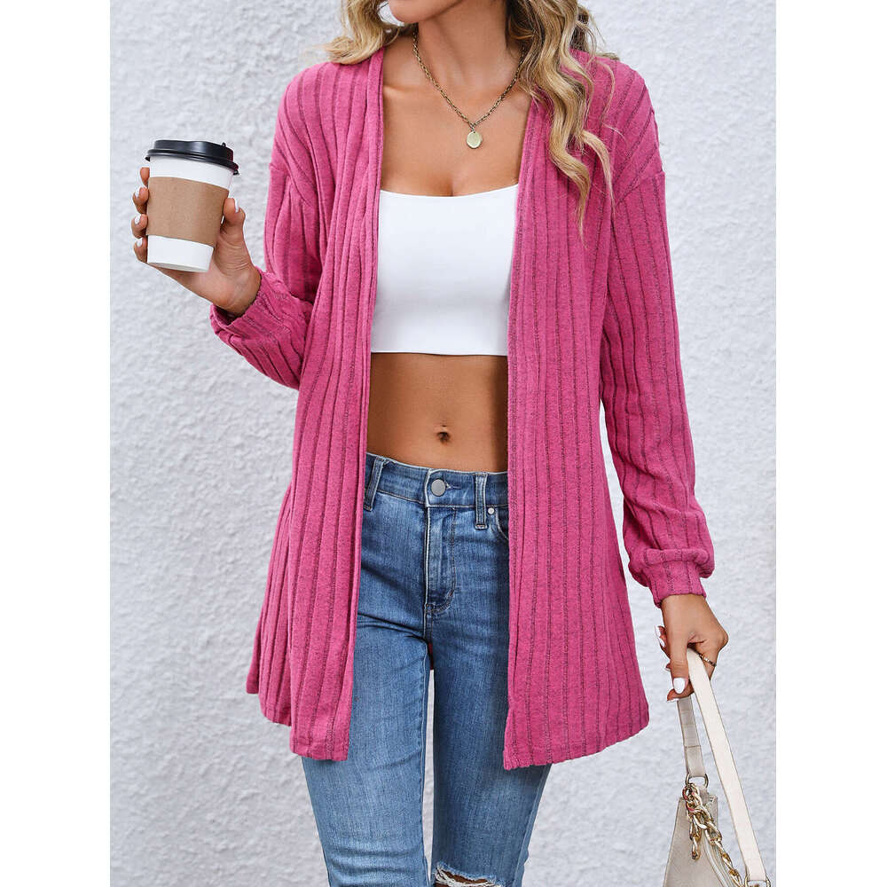 European and American outerwear women's autumn loose casual style cardigan shawl top 2024 temperament versatile new trend clothing ins
