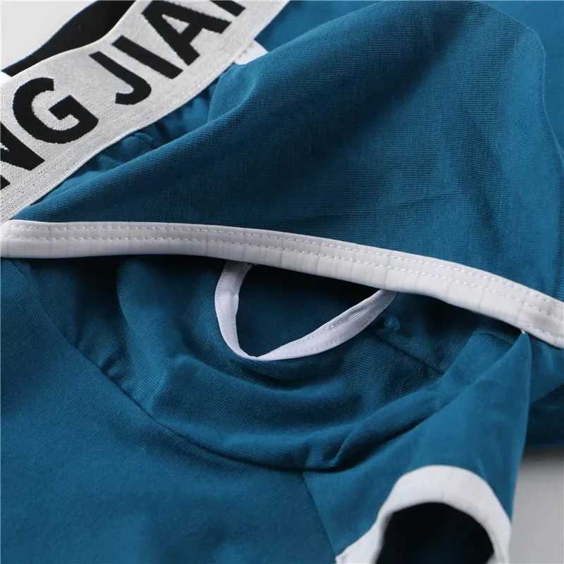 Space Capsule Bag Shorts Cotton Boxing Relay Mens Open Raised Pocket Underwear Breathable Underwear Sexy Underwear Soft Underwear X241207