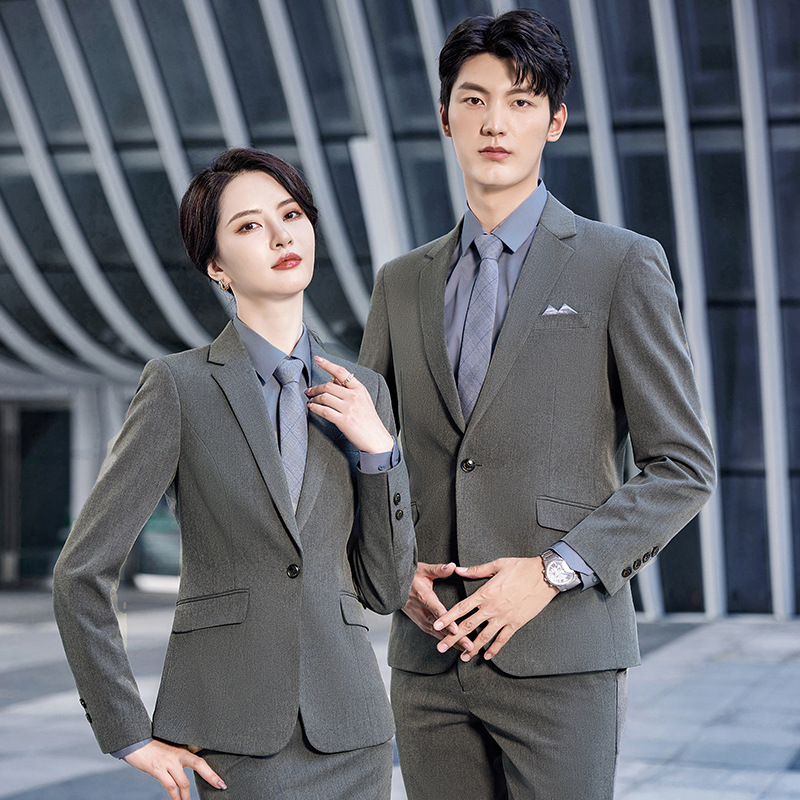 G0812 Spring Men's and Women's Suits Formal Three-piece Suit Dress