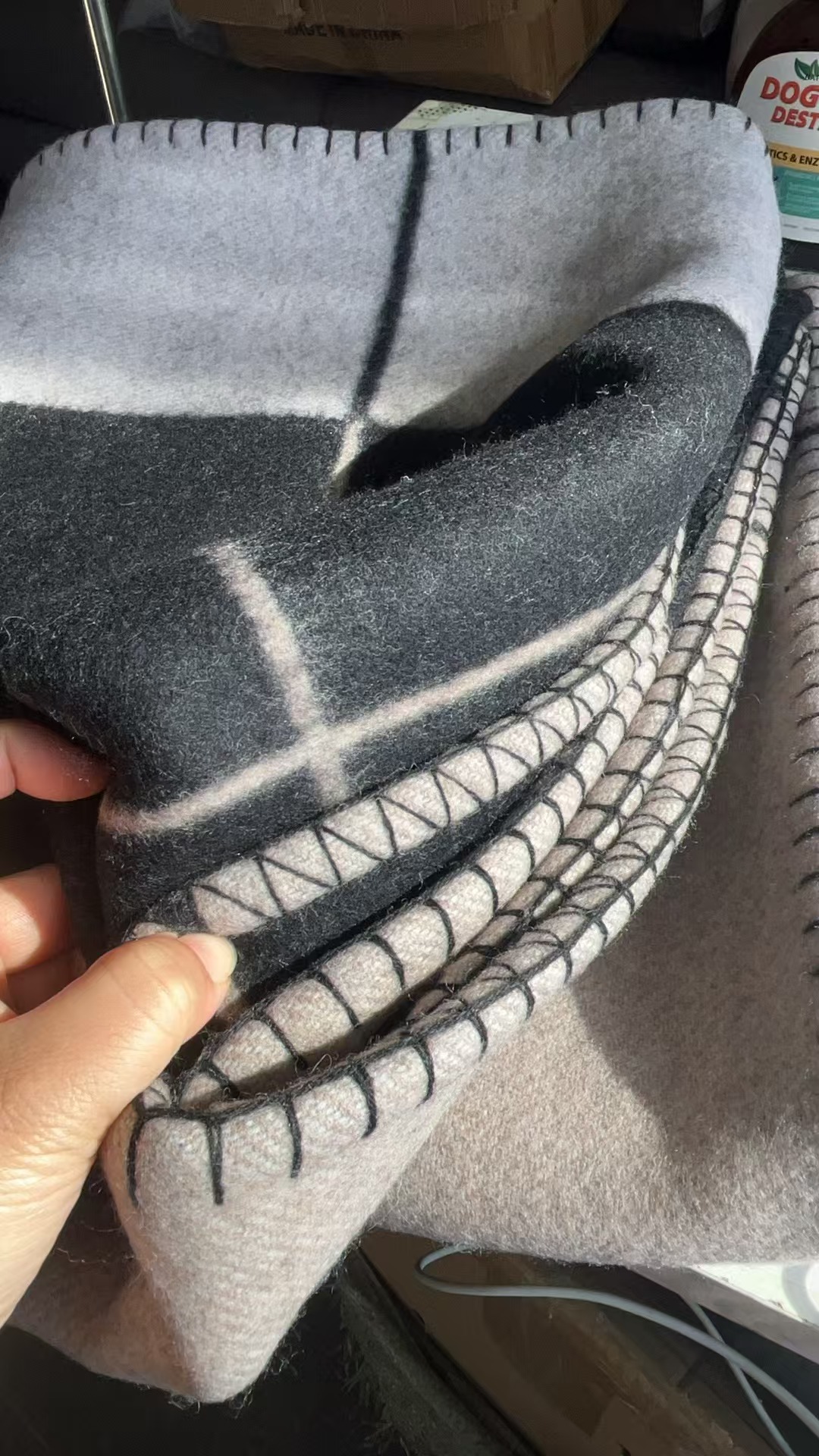 H Blanket 90%wool 10%cashmere Thick NEW Designer TOP Selg Big 135*170cm Wool Gig Size