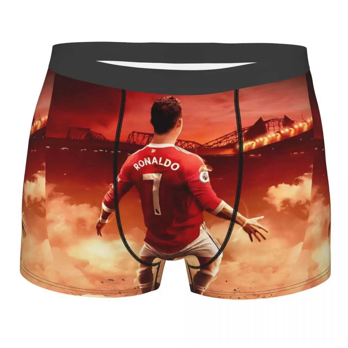 Mens Boxing Shorts Underwear Ronaldo CR7s Breathable Underwear Mens Fun S-XXL Underwear X241207