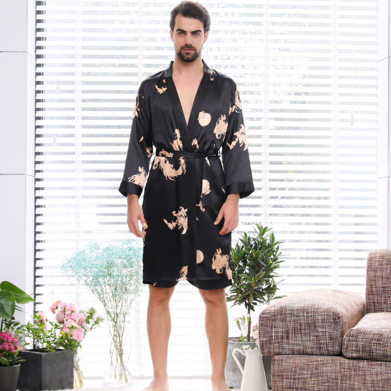 2025 Designer s new two piece silk inspired bathrobe set fashion plus size men s and women s summer couple pajamas home wear