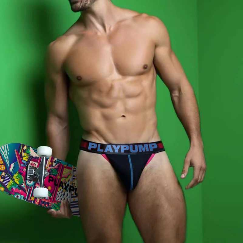 PLAYPUMP Mens Sexy Underwear Cotton Comfortable Breathable Bikini Underwear Mens Underwear X241207