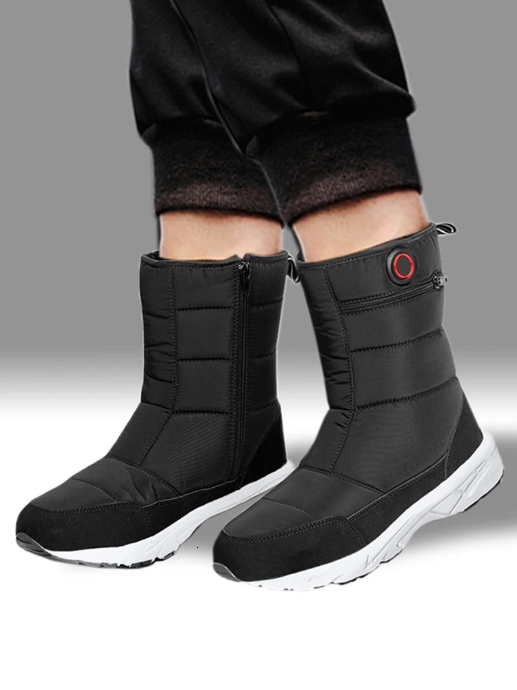 Intelligent charging electric heating shoes washable ski boots 75D waterproof 3-speed adjustable replaceable camping and hiking 241206