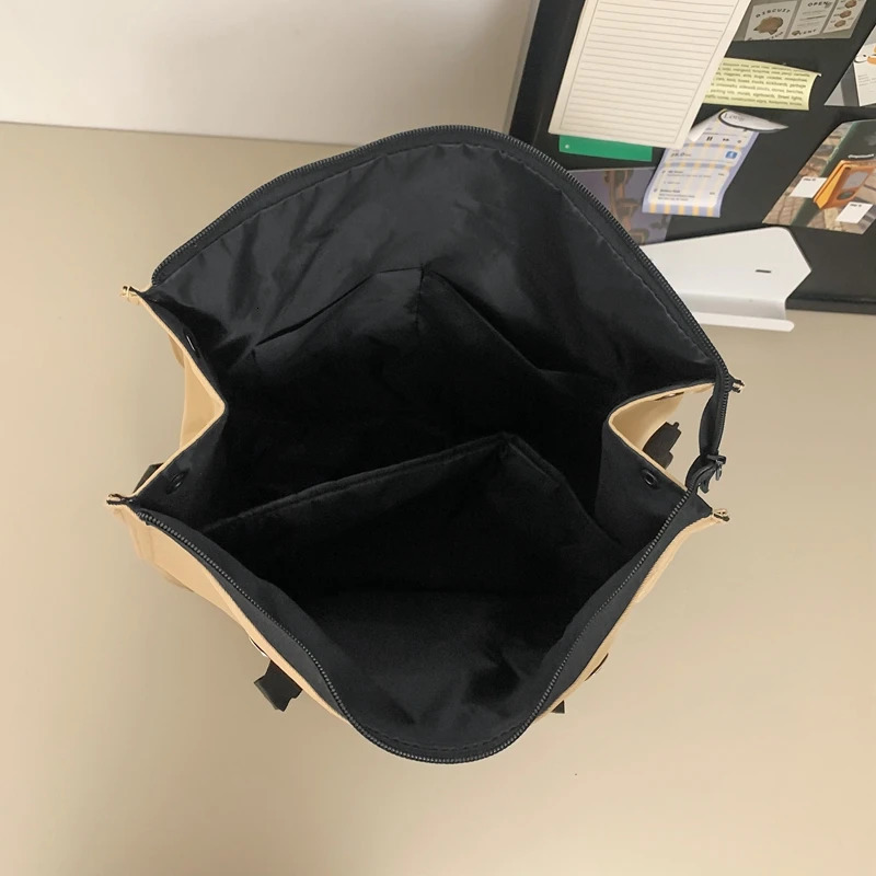 Minimalist Black Mens Handbag Durable Oxford Cloth Shoulder Bag Casual Commuting Class Tote Crossbody Bags for Men 241203