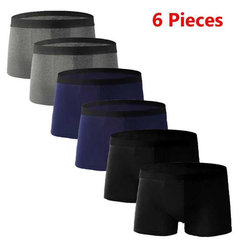 Yeah. Fine 2024 Panties Pack Mens Cotton Underwear Box Sliding Set Mens Boxer and Underwear Suitable for Mens Luxury Shorts Set X241207