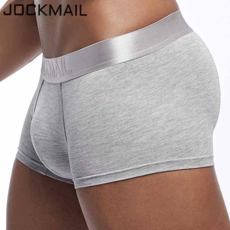 JOCKMAIL Breathable Cueca Boxer Homme Modal Mens Underwear Boxing U Convex Sexy Mens Underwear X241207
