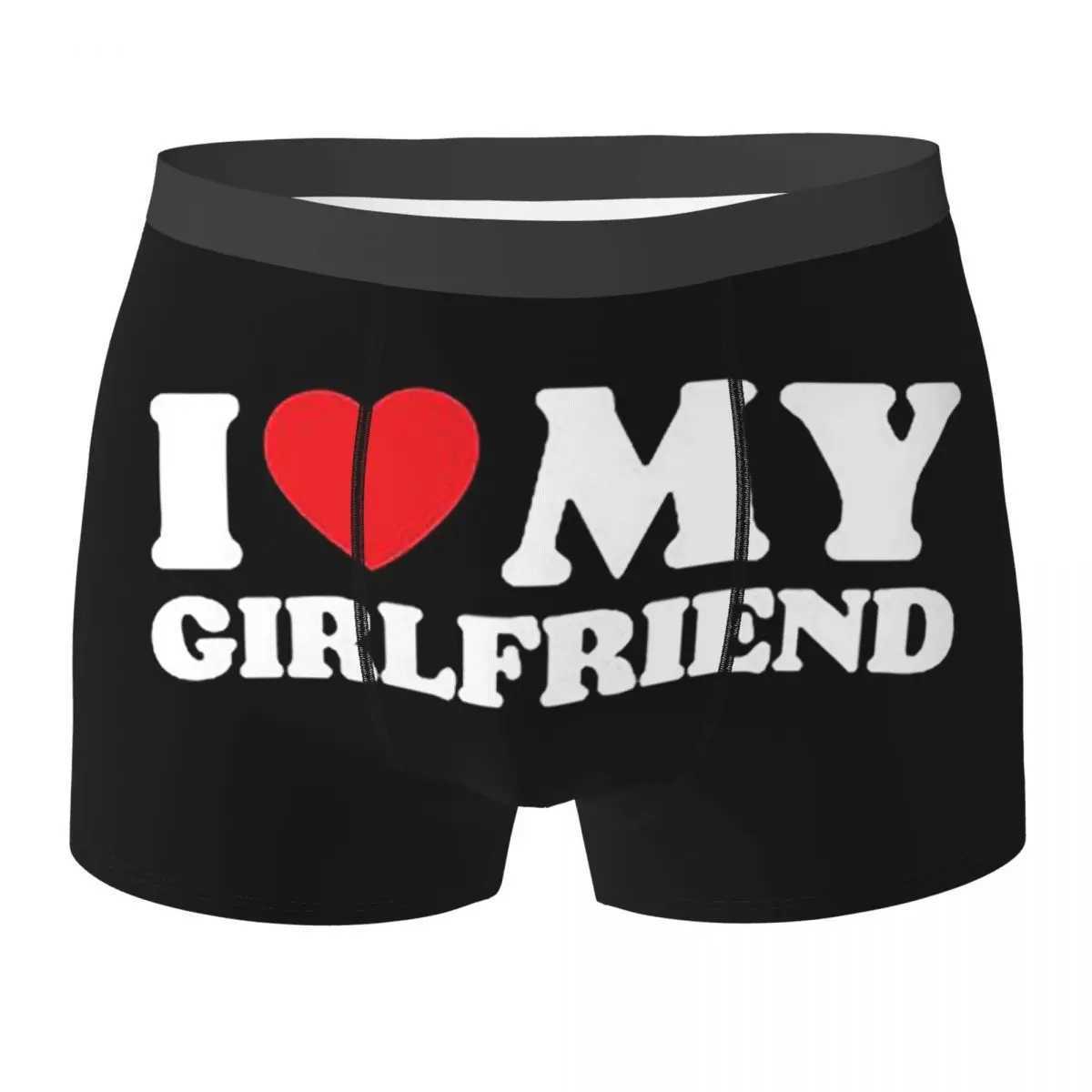 Boxing underwear shorts I love my girlfriends underwear mens Ventilat underwear mens boyfriend gift X241207