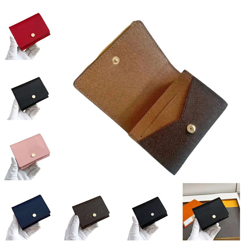 Luxury Small wallet for women 10a Designer mini Card holders flap wallet Coin purse mini Business Card wallet Leather Small Card bags Designer wallets Red
