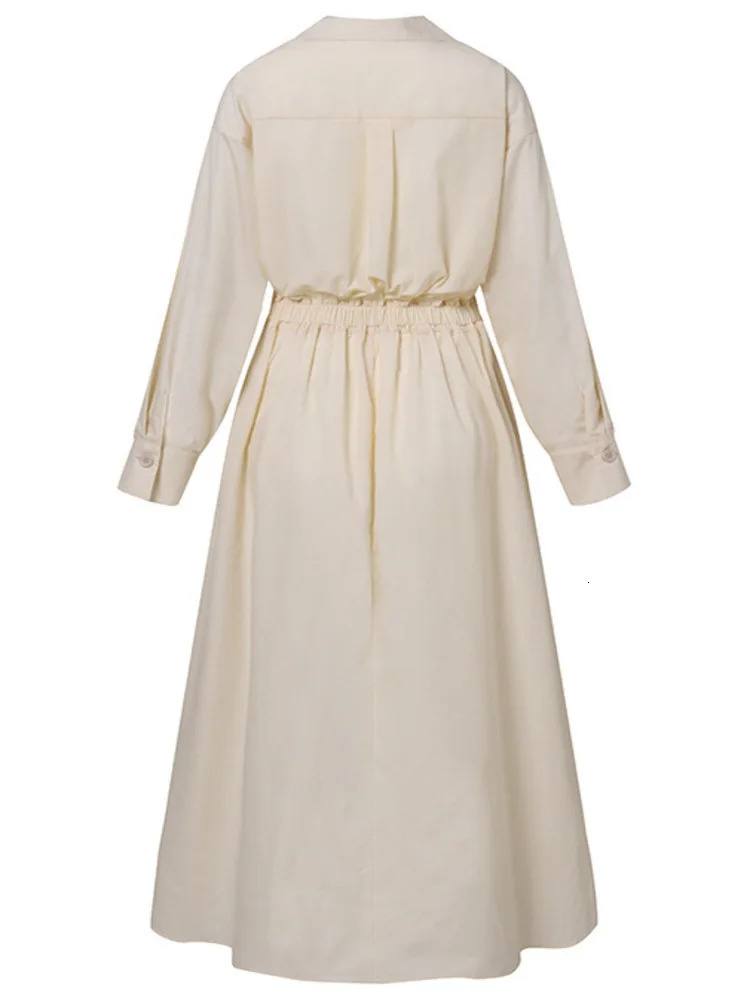 UCXQ Fashion Leopard Print Dress European Style Cotton Lamian Noodles Loose Full Elegant Dress Women Spring Summer 8682 241206