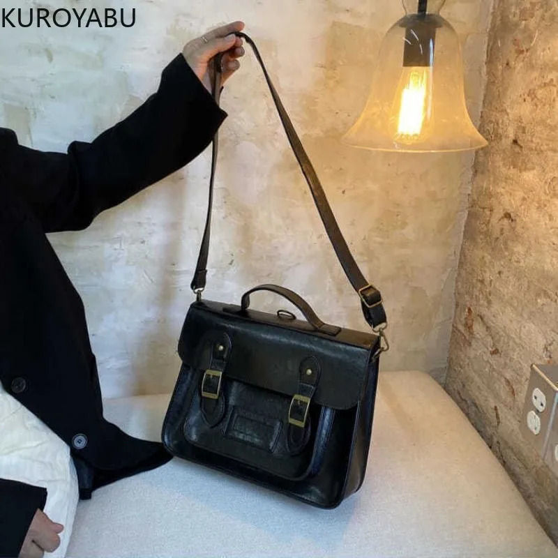 ly arrived college student school backpack solid color PU leather Kpop large capacity sweet retro Bolsa Feminina 241206