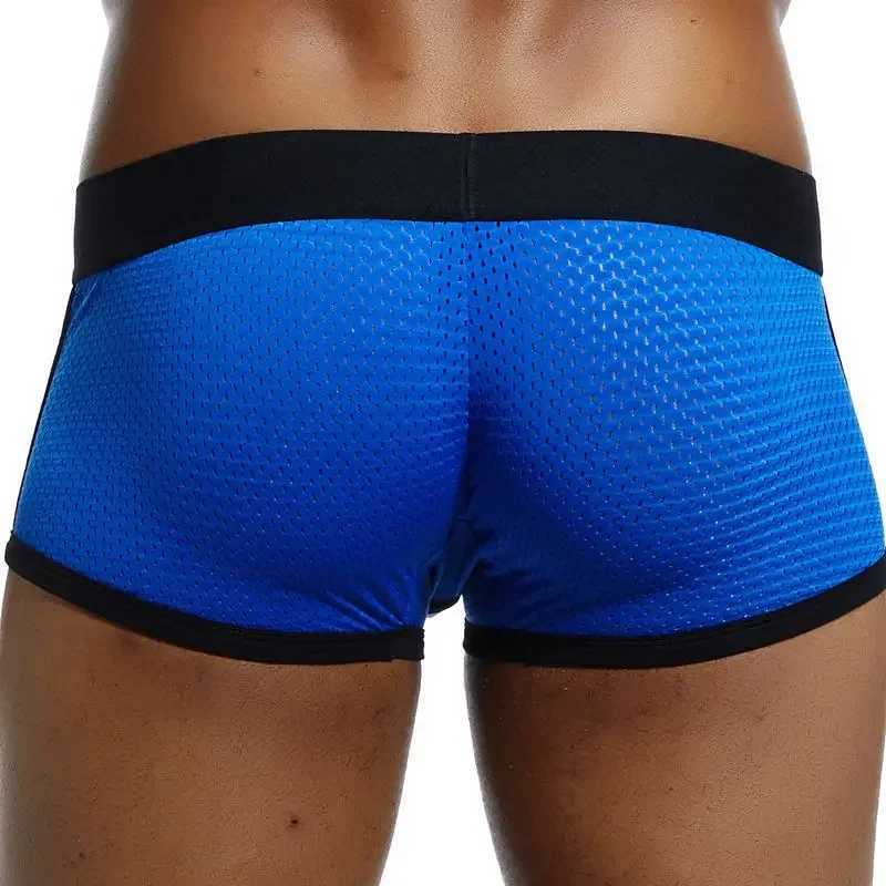 Jockmail brand underwear mens breathable mesh mens boxer mens underwear X241207
