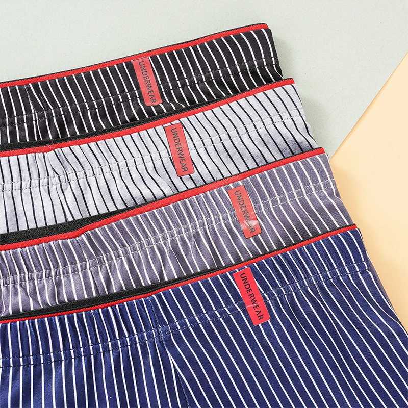 3 pieces/batch of fashionable and sexy striped mens underwear knitted mens underwear shorts X241207