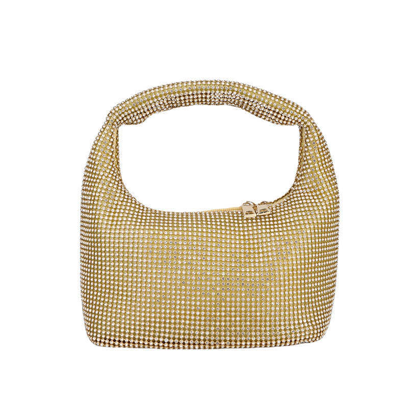 Clutch Bag Large Capacity Handbag Armpit Bag Dinner Bag Womens Bag Rhinestone New Atmospheric Shoulder Bag Makeup Bag 240920