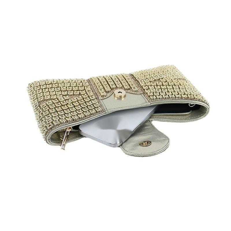 Clutch Bag Diamond Studded Bow Fashionable Handbag for Socialite Cheongsam Dress Dinner Party Bag Womens Fashion Runway Handbag 240920