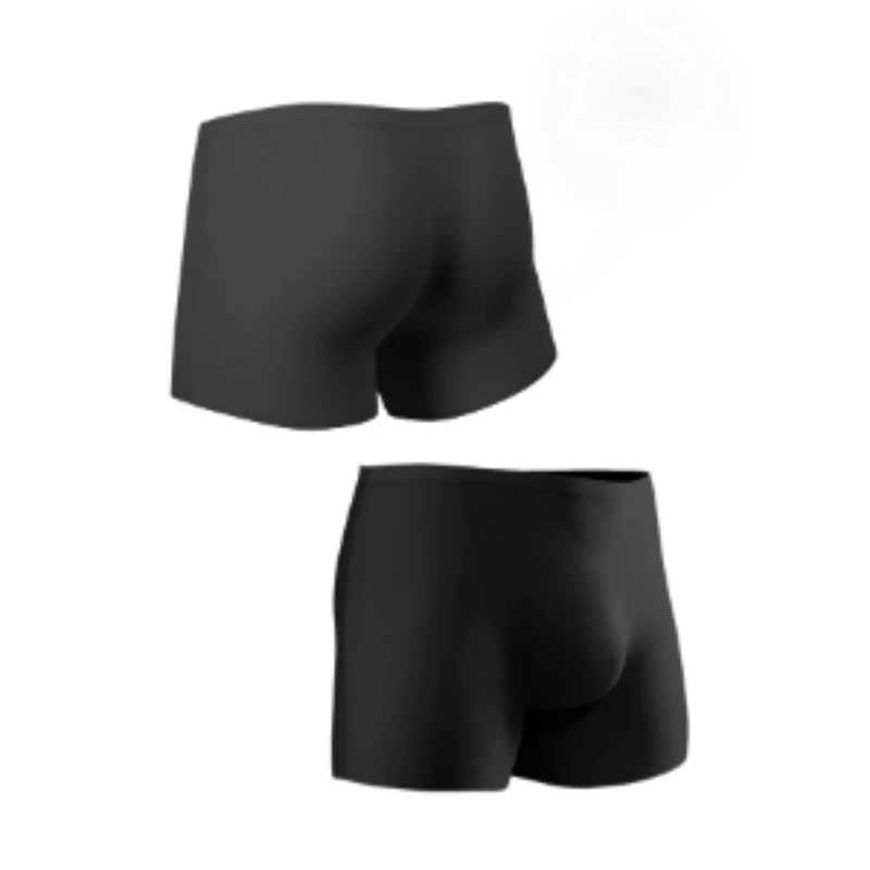 1 piece of mens boxing shorts ice silk mens underwear seamless sexy underwear mens underwear antibacterial breathable underwear X241207