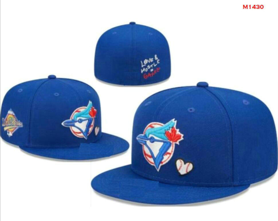 Baseball Blue Jays 2024 Mens Baseball Team 2024 World Series Champions Full Closed Caps Summer Letter Bone Black Color Casual Sport Flat Fitted Hats a4