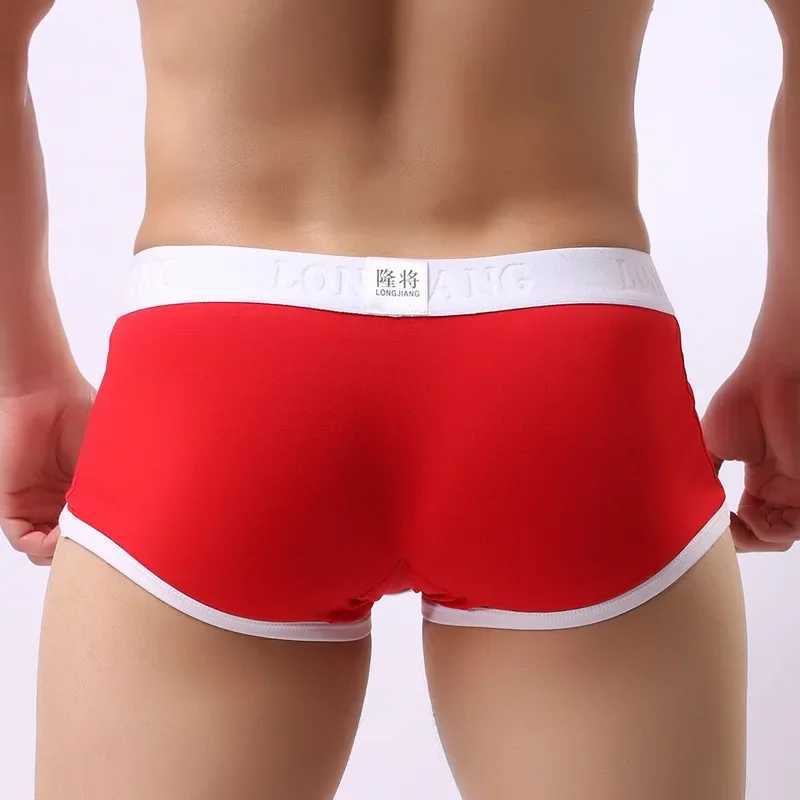 Mens boxing cotton underwear hot mens underwear breathable underwear mens sports underwear shorts comfortable boxer X241207