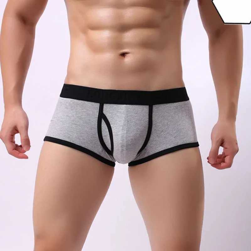 Mens boxing cotton underwear hot mens underwear breathable underwear mens sports underwear shorts comfortable boxer X241207