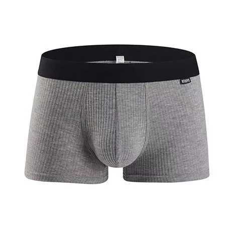 Mens underwear made of cotton boxer fabric breathable sweatshirt absorbent and sexy shorts X241207