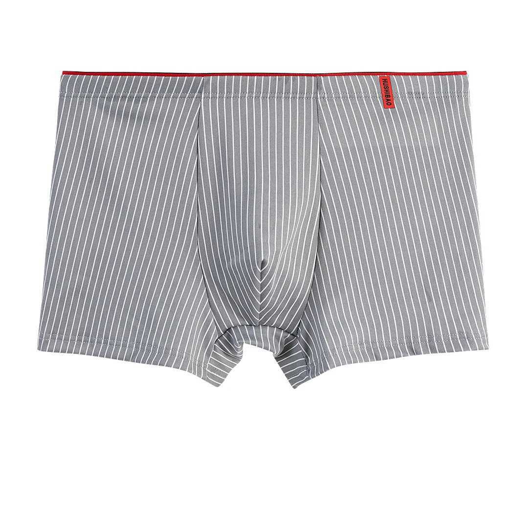 1 piece of mens underwear fashionable boxer shorts striped underwear mens underwear breathable and elastic oversized mens underwear X241207