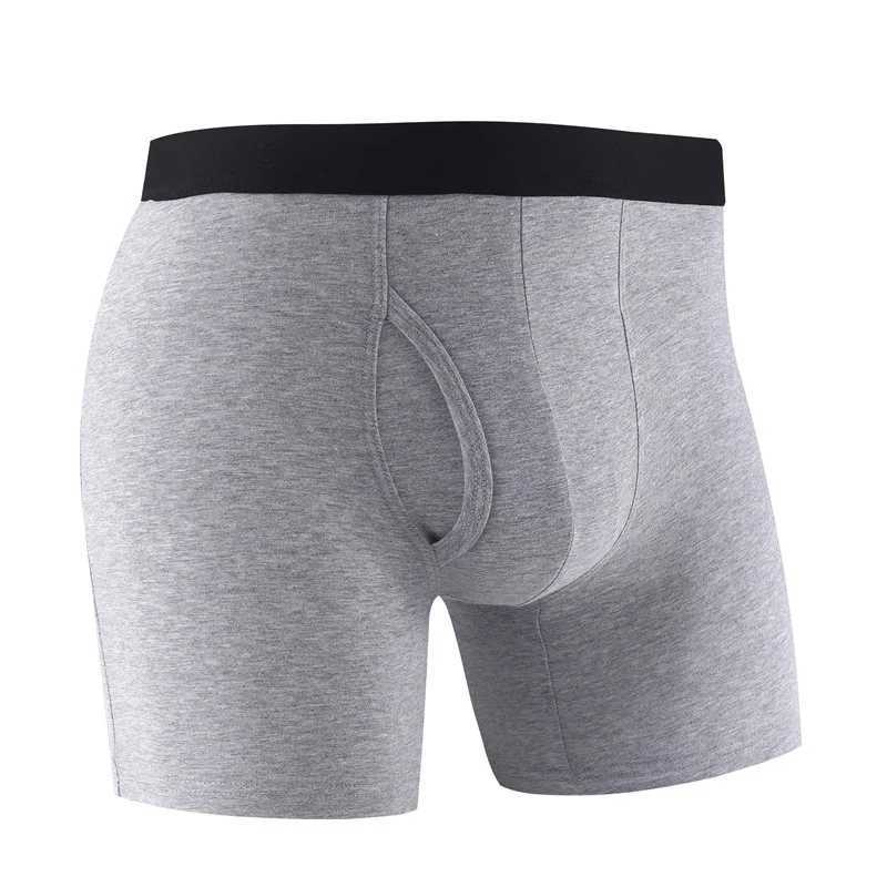 2 pieces of mens medium length boxing shorts underwear cotton mens underwear long sleeved wear-resistant leg plus size mens underwear shorts X241207