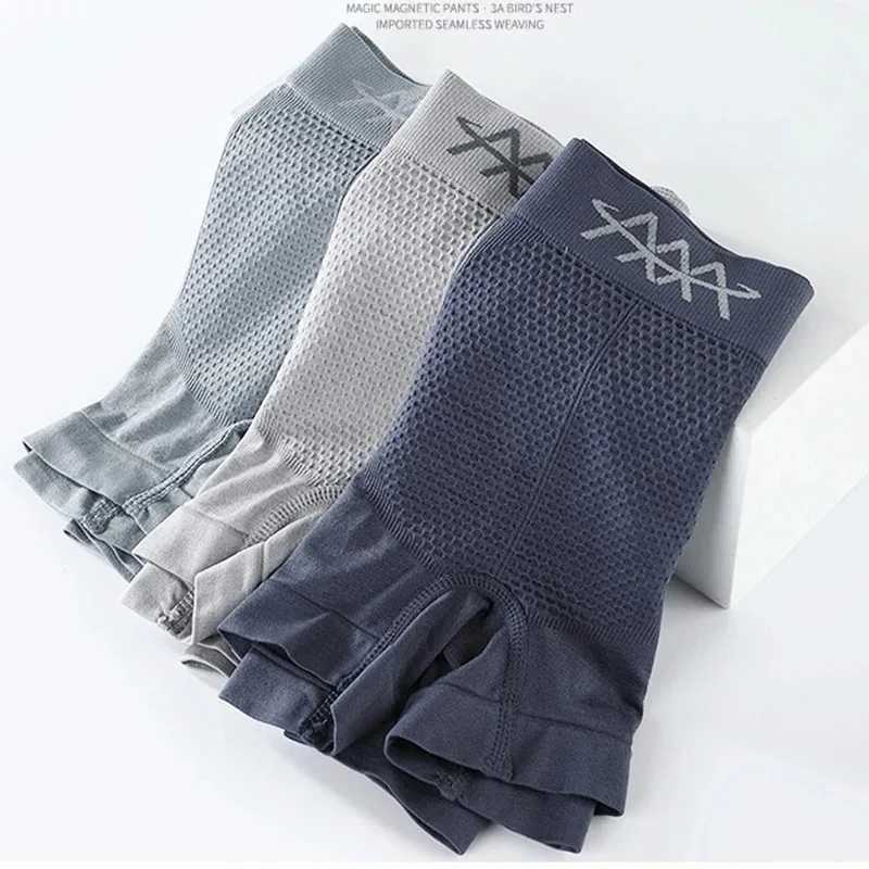 2024 new mens underwear seamless breathable mid waist trackless high elasticity mens underwear nylon underwear comfortable boxing X241207