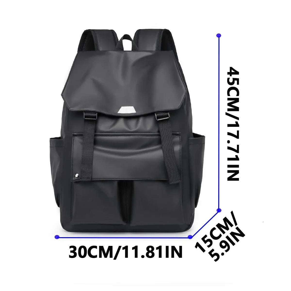 Fashionable large capacity leather backpacks work and leisure bags lightweight travel mens and womens fashionable backpacks 241206