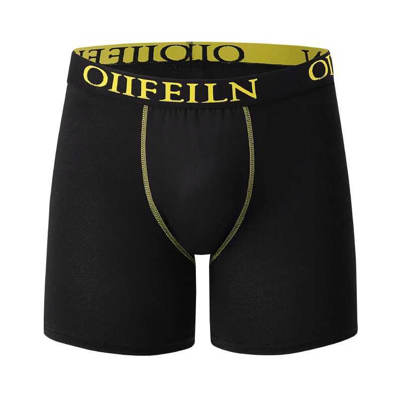 5/10 bags of fashionable mens long underwear casual mens sports shorts comfortable and breathable elastic shorts underwear X241207