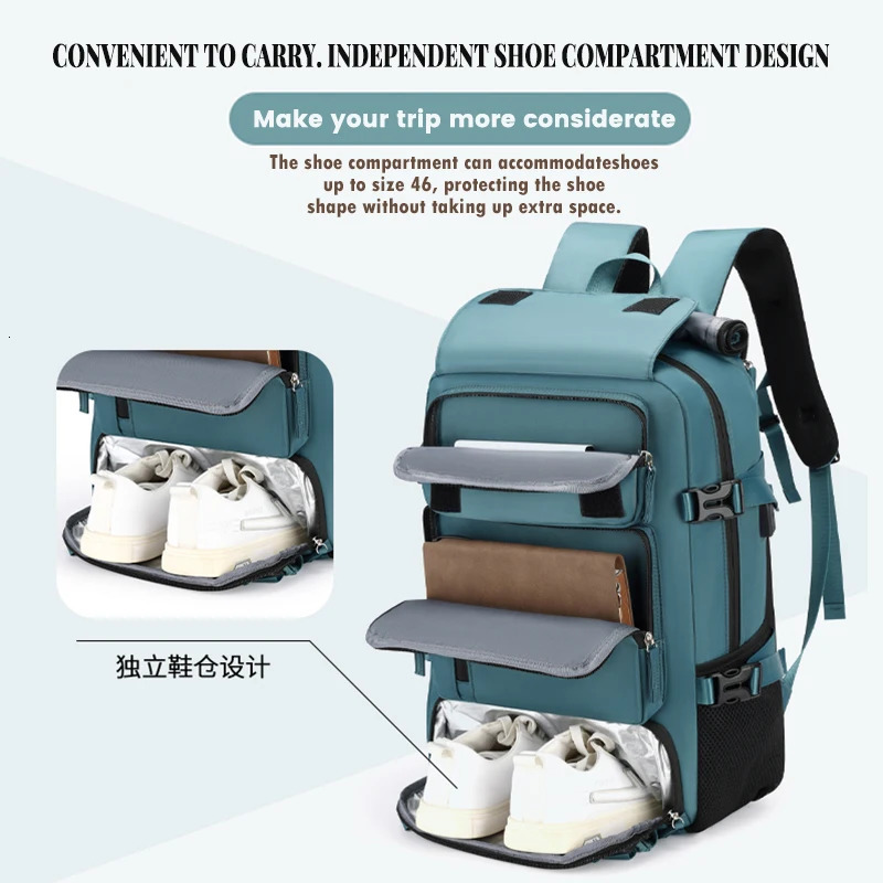 Travel backpack for women large capacity ultra lightweight multifunctional luggage bag handheld crossbody travel 241203