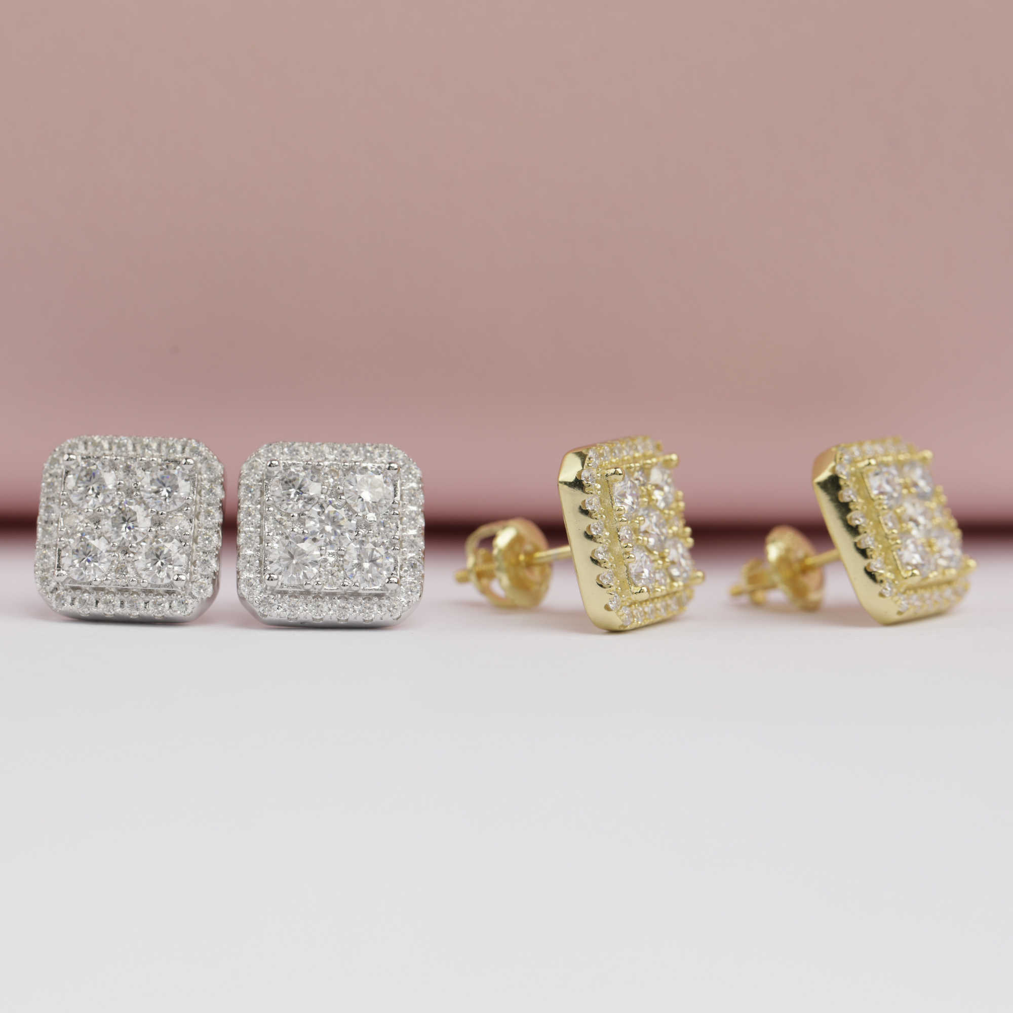 Men Luxury Earrings s925 VVs Moisannite Handing Set Diamond Earrings Fashion Earrings Trend 2021