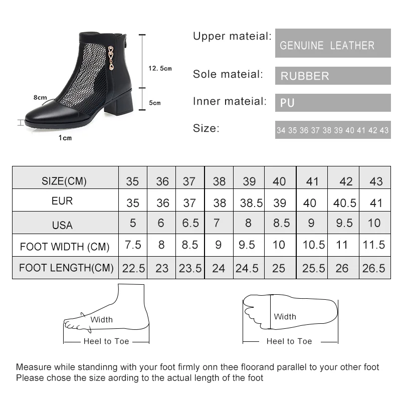 AIYUQI Women Summer Boots Spring Casual Women Mesh Boots Genuine Leather British Style Mesh Boots Women
